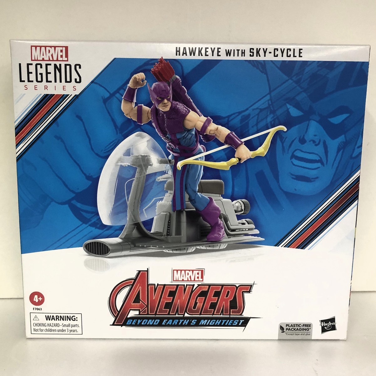 Hasbro Marvel Legends Avengers 60th Anniversary Hawkeye with Sky-Cycle 6-Inch Action Figure